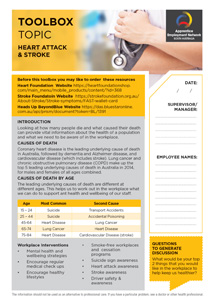 Toolbox Flyer Heart Attack & Stroke